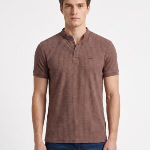 Brown Henley T-Shirt for Men – MEN MODE